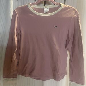 Lacoste color block tee size 44 large